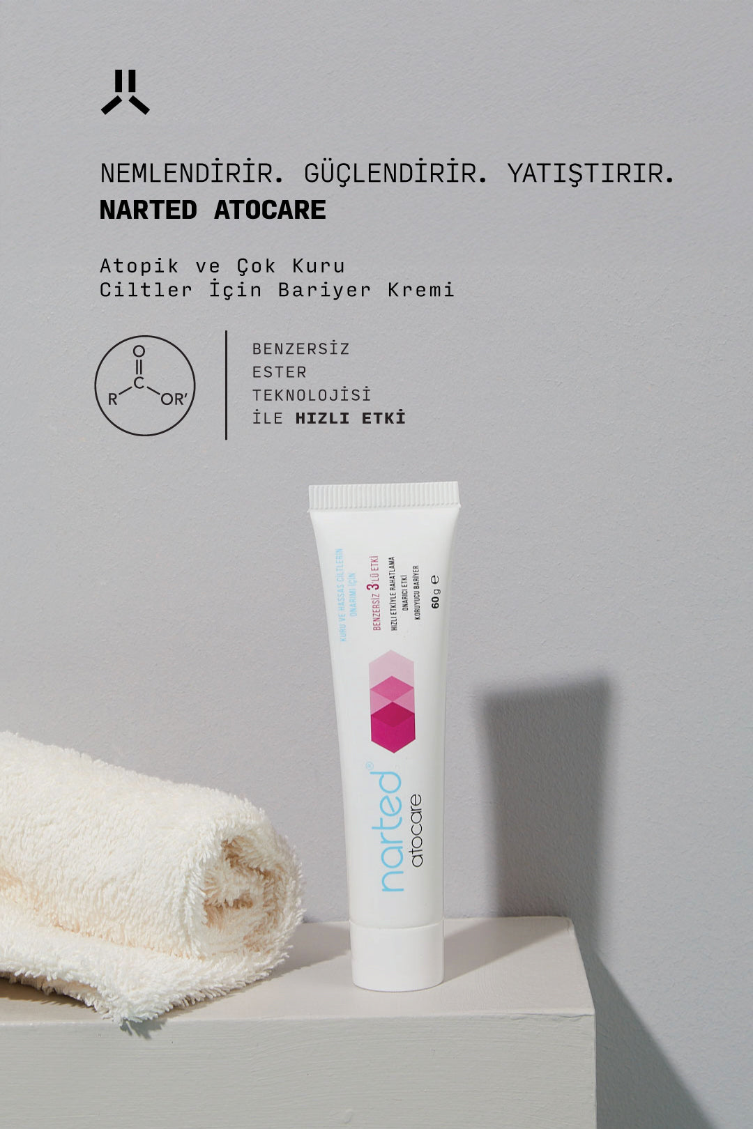 Atopik ciltler için yeni çözüm Narted Atocare